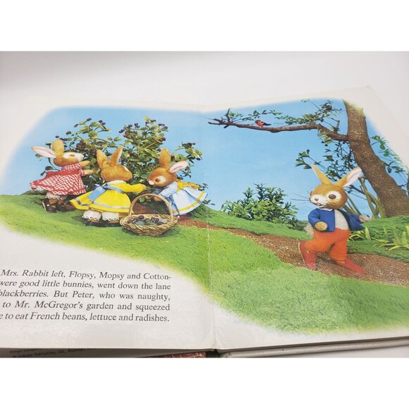 Peter Rabbit A Puppet Storybook By Beatrix Potter Hardcover 1985 Vintage - Picture 7 of 12